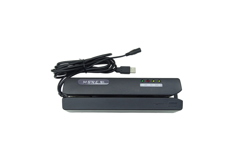 High-resistance magnetic stripe reader